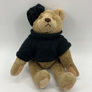 Vintage GUND Bialosky Teddy Bear Plush1982 in Sweater and Cap Stuffed Animal